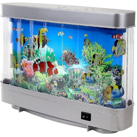 Kunstig Tropisk Fisk Delfin Akvarium Dekorativ Lampe Virtuelt Hav I Bevegelse Belysning Flytt Led Tank Dekorasjon Landskap