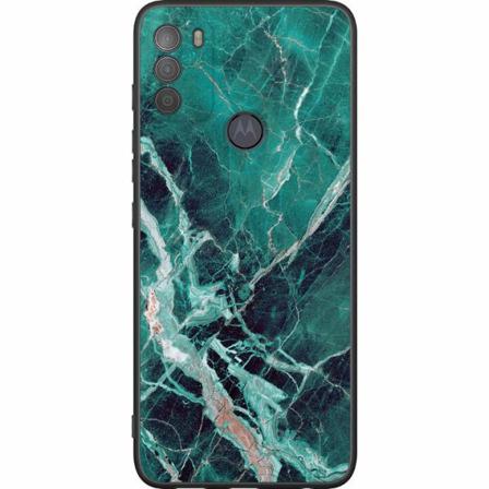 Motorola Moto G50 Svart Skal Marmor