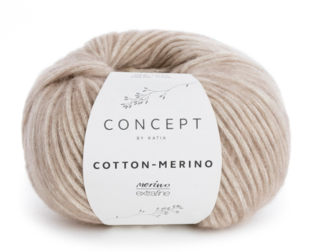Katia Cotton-Merino Beige 104, 50g