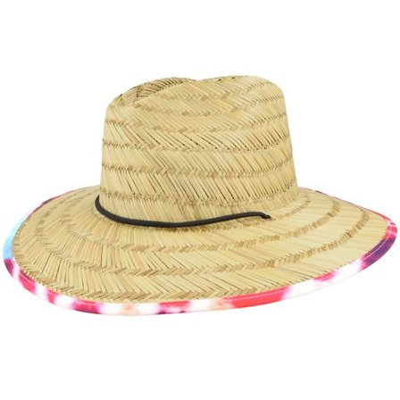 Brixton - Beige straw Hatt - Messer Sun Hat Tan/Acid Tie Dye Straw Hat @ Hatstore