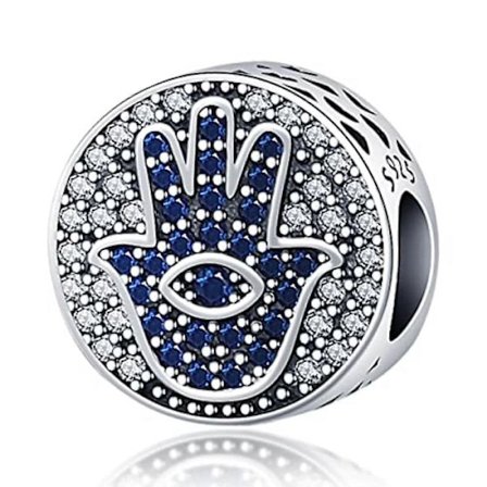 925 Sterling Sølv Charm til Pandora Armbånd Ondt Øje Rejse Dingle Charms til Europæiske Armbånd Halskæde Vedhæng Perler Smykker Gave til Kvinde Tee