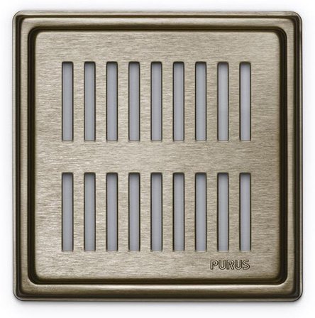 Purus Rib Klinkerram 154x154x6 mm Brons, Inomhusavlopp