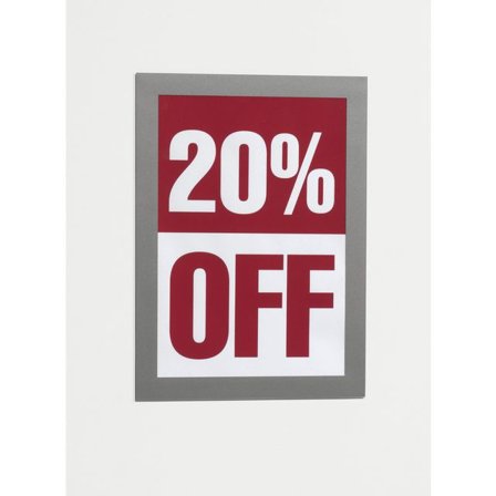 DURABLE Magnetram självh.DURAFRAME A5 silver 2/fp - Lyreco - Kontorsmöbler och inredning - Tavlor ställ och ramar - Magnet ramar