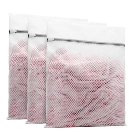3-pakning Vaskepose/Reisepose - Vaskenett for vaskemaskin og tørketrommel