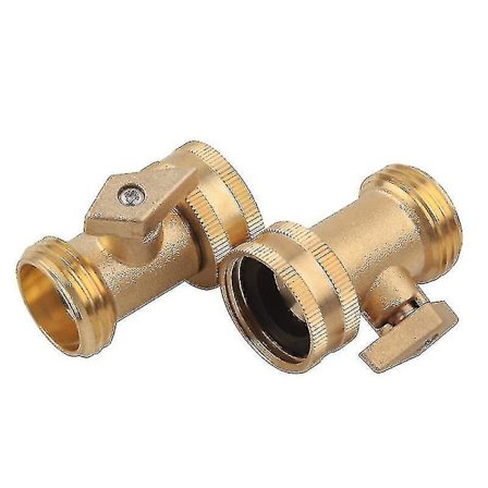 2-pak Havevandsslange Vandforbindelse Envejs-kontakt Vandrør Afbryderventil