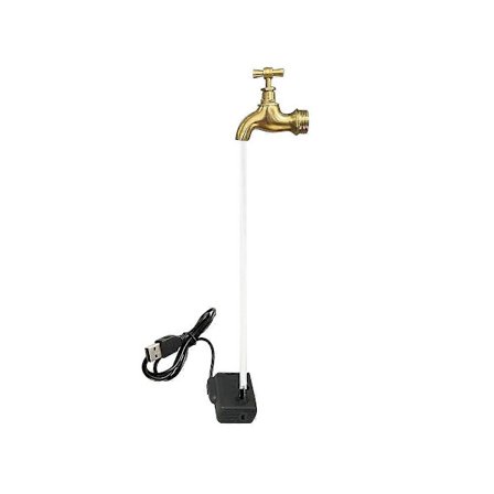 Osynlig Flytande Pip Vattenkanna Fontän Söt Flytande Kran Fontän USB Kran Fontän Imitat (FMY)