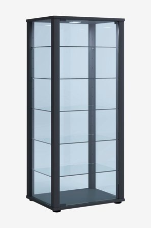 VCM - Vcm Gulvstående vitrineskap Kavisa L - Svart - Skap - Fra Homeroom