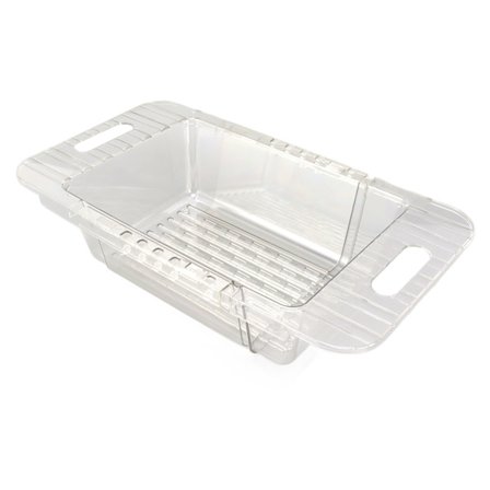 Keittiön tiskialtaan hedelmä- ja vihannessiivilä, moderni minimalistinen PET-keittiön teleskooppinen kuivausteline, muovinen tiskialtaan suodatin, 