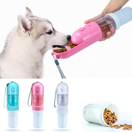 Pet Dog Vattenflaska Mat Plast - on stock