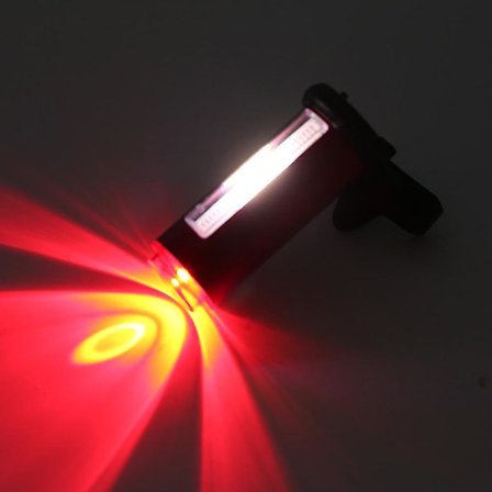 Kirkas LED-pyörätakavalo USB-latauksella