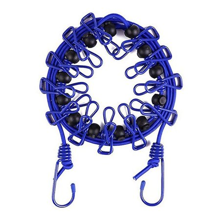 12 stk. Reise Elastisk Klesvask Justerbar Klesvask Med Klesklyper