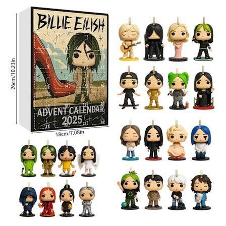 Joulu 24 päivän joulun saapumiskalenteri Joulukuusen koristelu Akryyliriipus 26 * 18 * 3cm