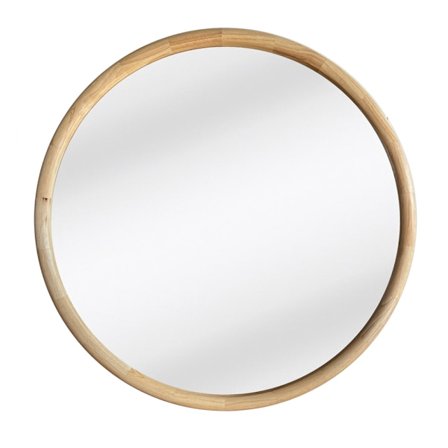 Luonnonpuukehyksinen peili, 70x70 cm