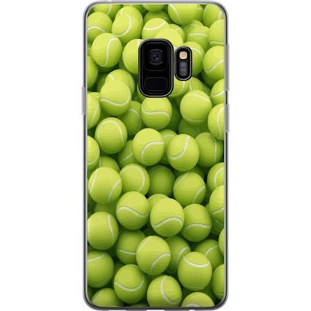 Kompatibel Mobilcover til Samsung Samsung Galaxy S9 Mønster af grønne tennisbolde i høj detalje, sporty motiv med gentagende tekstur og stærke far