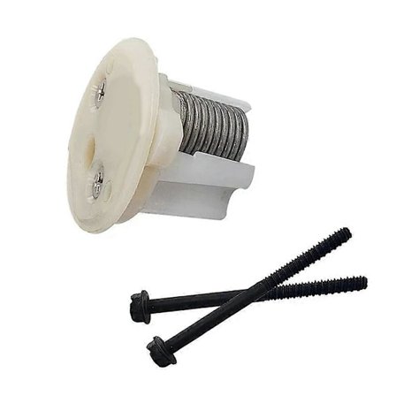 Toiletfjeder til 385236096 med hvid endestykke & 2 bolte Toiletfjeder RV Tilbehør