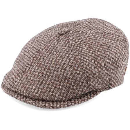 MJM Hats - Brun flatcap Caps - Rebel Eco Virgin Wool Brown Flat Cap @ Hatstore