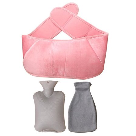 3 stk med midjebeskyttelse Hold Varmen Lekkasjesikker Hånd Ben Aksel Hjemmekontor Vinter Stoffpose Varmtvannsflaske Sett Seng Smertelindring