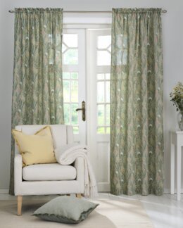 Kanavaverho kukallinen Giselle 2 kpl Vihreä