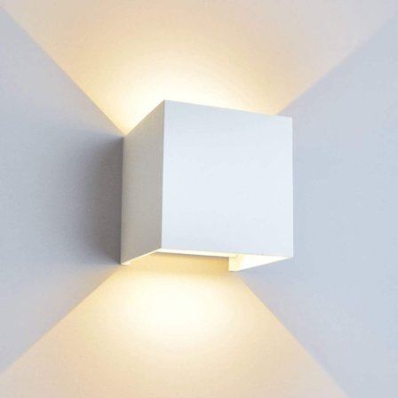 Moderne 12W LED-vegglampe/utendørs vegglampe, vanntett justerbar