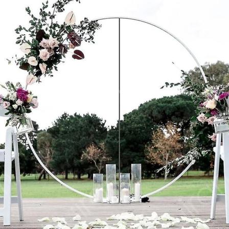 60/80/100/150cm Ilmapallorengas Pyöreä Suuri Ilmapallokaari Ympyrärengas Jalusta Ilmapallo Garland Tausta Kehys Pylväs Häät (FMY) 100CM