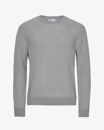 Classic Merino Wool Crew - Heather Grey