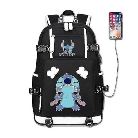 Lilo & Stitch School Bag Backpack Large Capacity Cartoon Backpack Style E