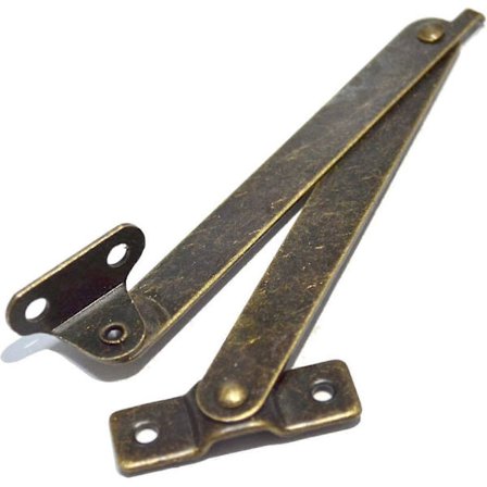 4 kpl pronssikantta tukevia taittosaranoita messinkiä nostettava saranakansi näyttöteline huonekaluille puiset laatikot korukotelo arkku kaappi (F