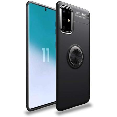 Samsung S20 Plus Praktisk Stöttåligt Skal Med Ringhållare V3 Svart