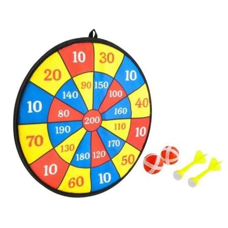 Darttavla Med Kardborre - Dart / Piltavla Multifärg