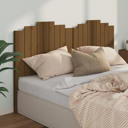 Vidaxl Sänggavel Honungsbrun 186x4x110 Cm Massiv Furu Brun