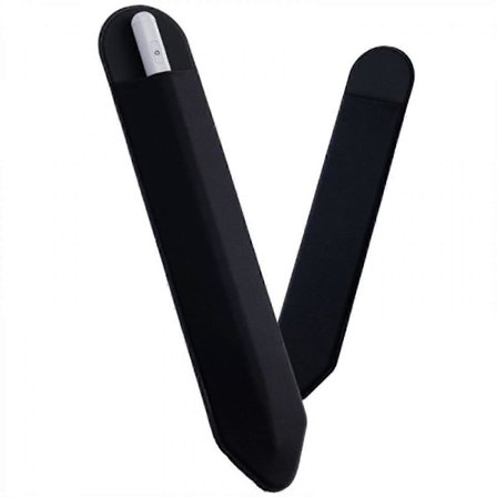 Pennholder for Apple iPad, avtakbar elastisk Apple Pencil 2. generasjon og 1. generasjon, lommeveske i skinn, QWER459