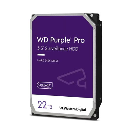 WD Purple Pro WD221PURP - harddisk - 22 TB - overvåking, smartvideo - SATA 6Gb/s