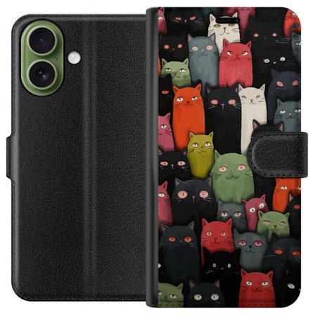 Kompatibelt Plånboksfodral till Apple Apple iPhone 17 Katter