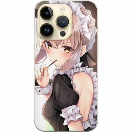 Apple Iphone 14 Pro Mjukt Skal - Anime Girl Cute