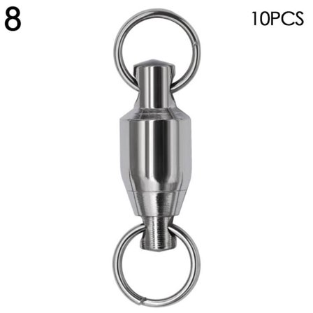 10 st Fishing Rolling Swivel Connector Heavy Duty Ball 8 - high quality