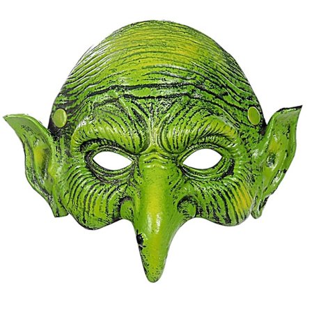 Julepynt Halloween 3D Halvmaske Hexe Maske PU-skum Realistisk Cosplay Maske Rekvisitter Fest