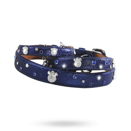 House of Dog - Paws and Sprinkles Halsband Mörkblå- Hundhalsband