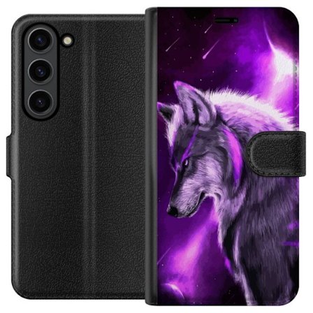 Kompatibel Tegnebogsetui til Samsung Galaxy S24 Lilla Varg