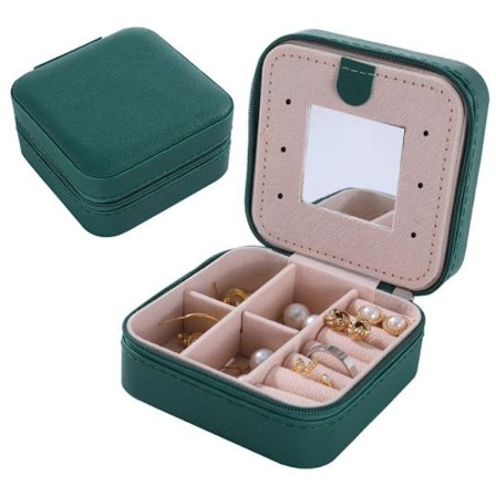 Jewels Case Travel Jewelry Case VIHREÄ