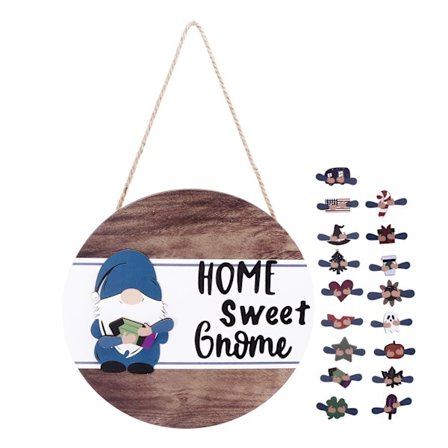 Velkomstskilt Rundt Træ Vedhæng Udendørs Indretning Bondehus Ornament