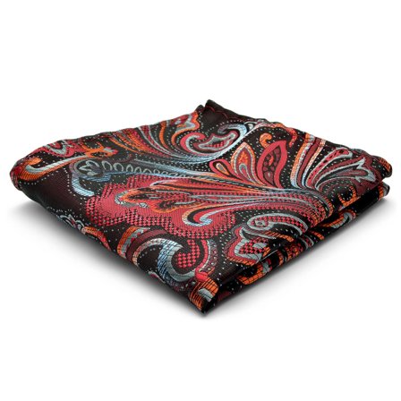 Batistă de buzunar din mătase cu model Paisley floral pentru bărbați - Batiste de buzunar cu imprimeu