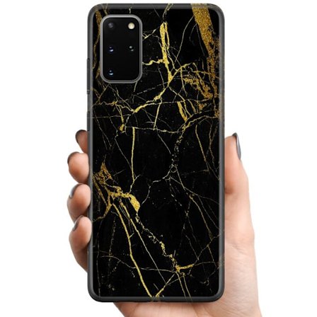 Kompatibelt Mobildeksel til Samsung Samsung Galaxy S20+ Marmor Svart & Gull