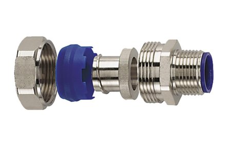 Hellermann Tyton 166-32204 Kompresjonskobling LTS-FMC, fast, med polyamidtetning Nominell Ø 16 mm, M16, Installasjonsmaterial