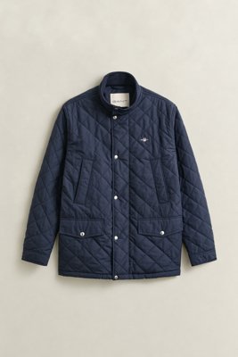 GANT - Quilted windcheater jakke til herre evening blue