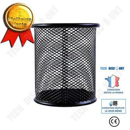 Porte-stylo - TD - Set med 3 delar - Metall - Multifunktionell förvaring - Svart