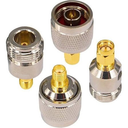 SMA til N Adapter Kit 4 Typer Kontakter N Han/Hun til SMA Hun