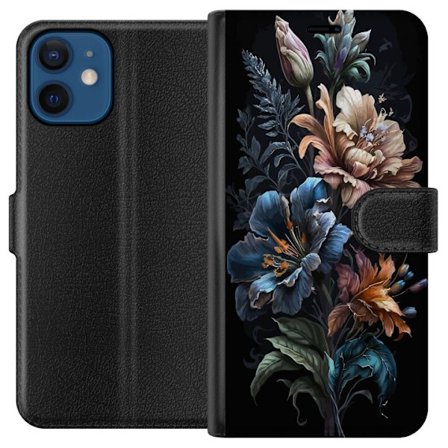 Kompatibelt Plånboksfodral till Apple Apple iPhone 12 Blommor