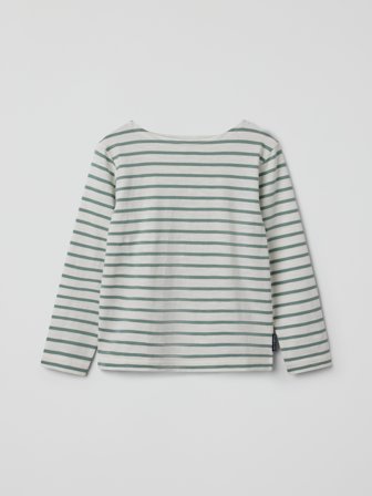 Polarn O. Pyret - Striped long-sleeved top - 116 - Childrenswear - grey