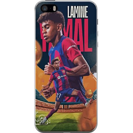 Yhteensopiva Puhelinkuori Apple Apple iPhone SE (2016) Lamine Yamal - FCB
