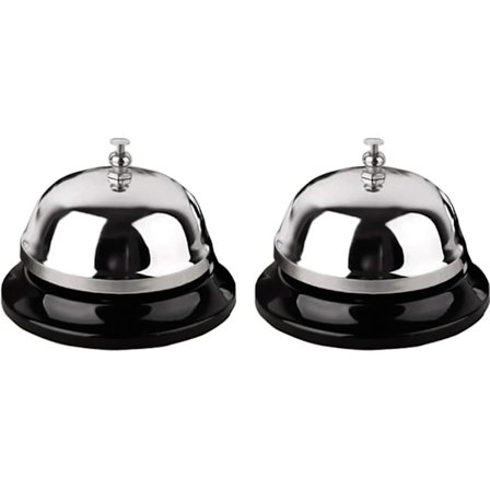 2 stk. Metal Anti-rust Konstruktion, Holdbar Klokke, Skrivebords Klokke Service Klokke